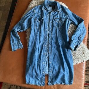 Blue Denim Shirt Dress